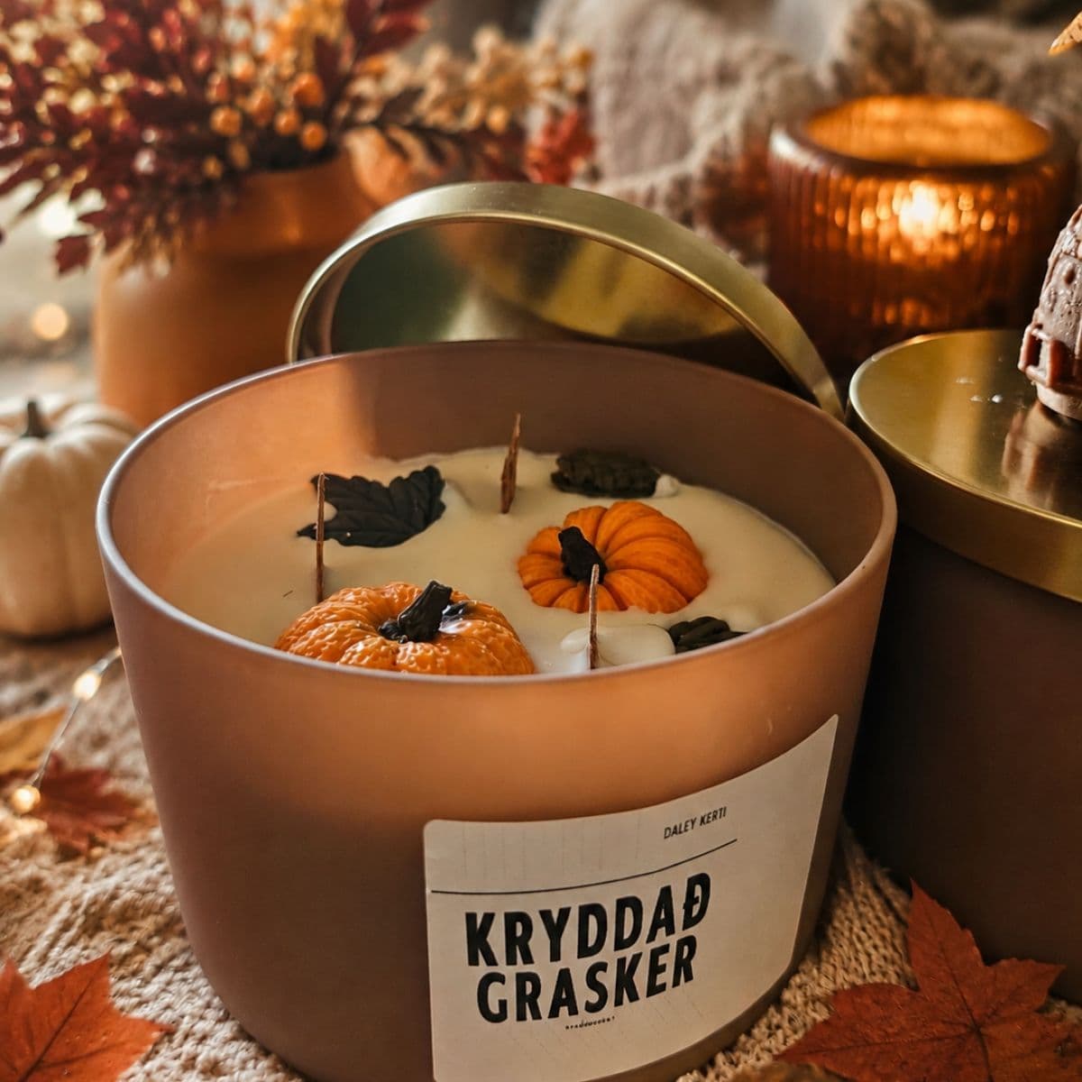 Kryddað grasker ilmkerti