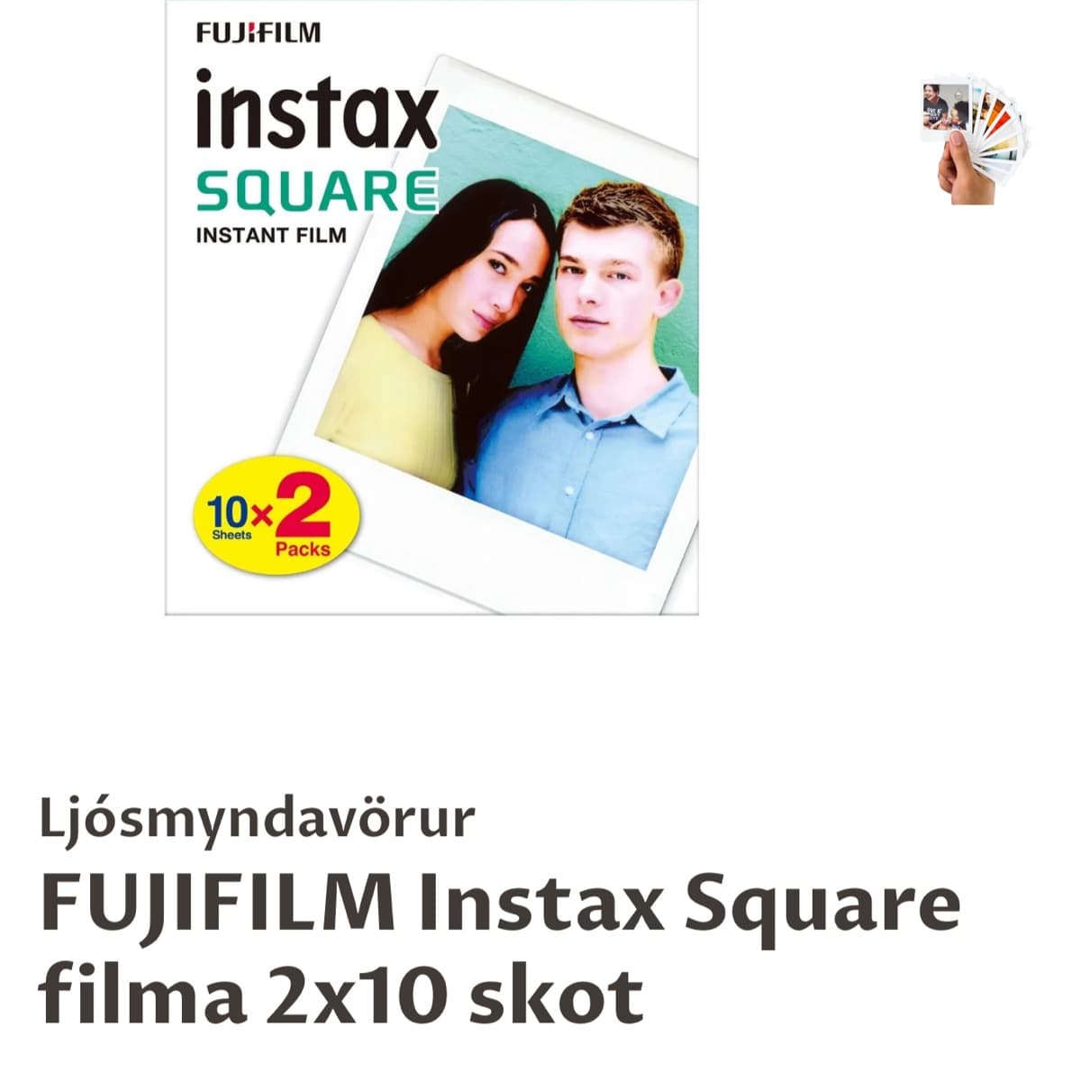Fujifilm Instax Square filma, 2x10 stk