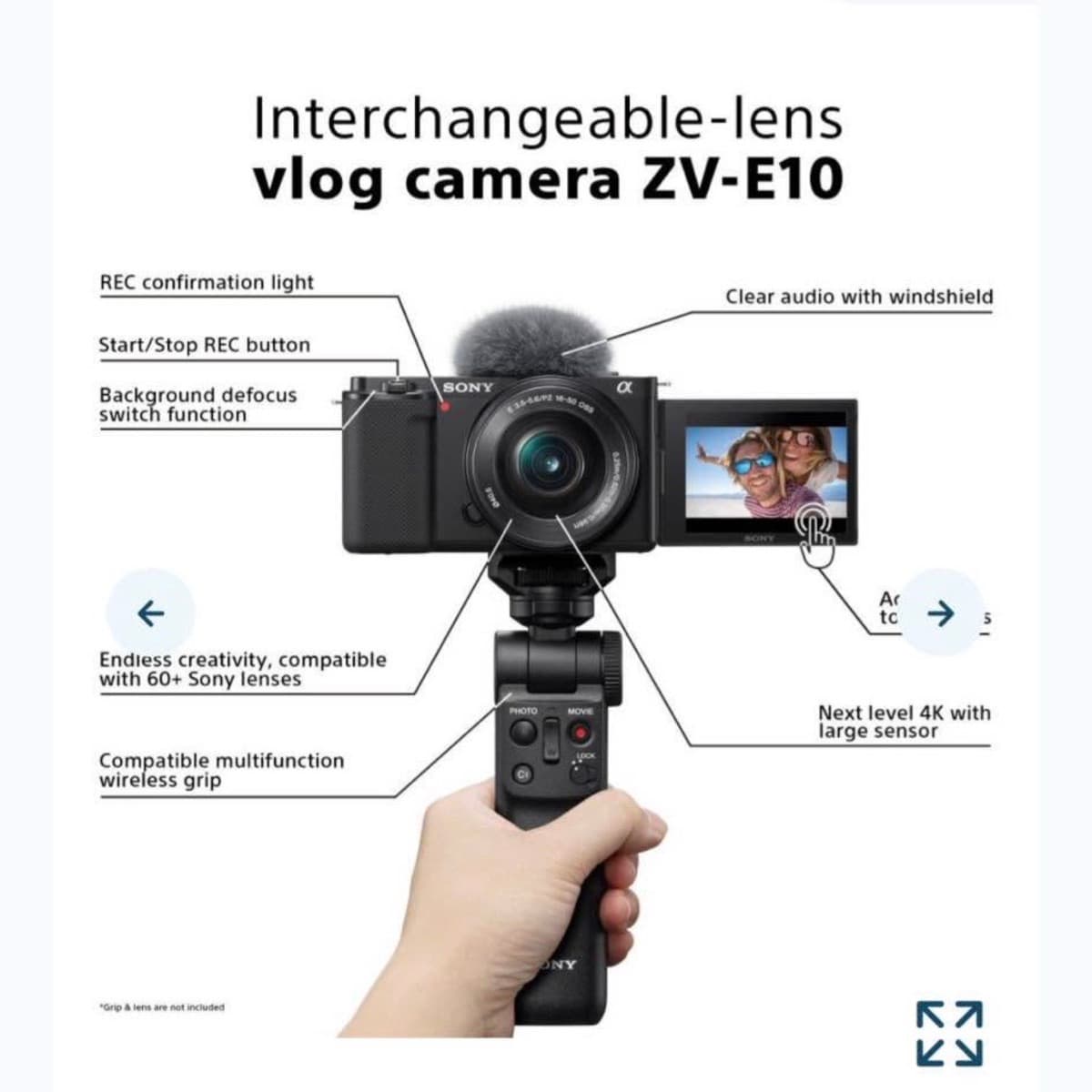 Sony ZV-E10 vlog myndavél