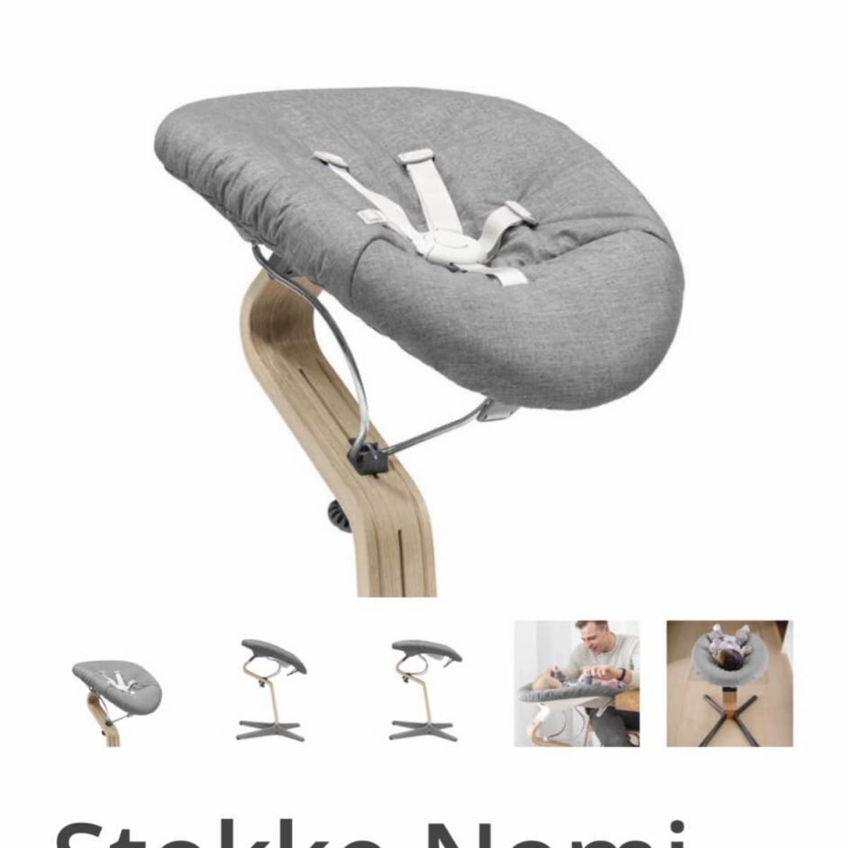 Stokke Nomi barnastóll með aukahlutum