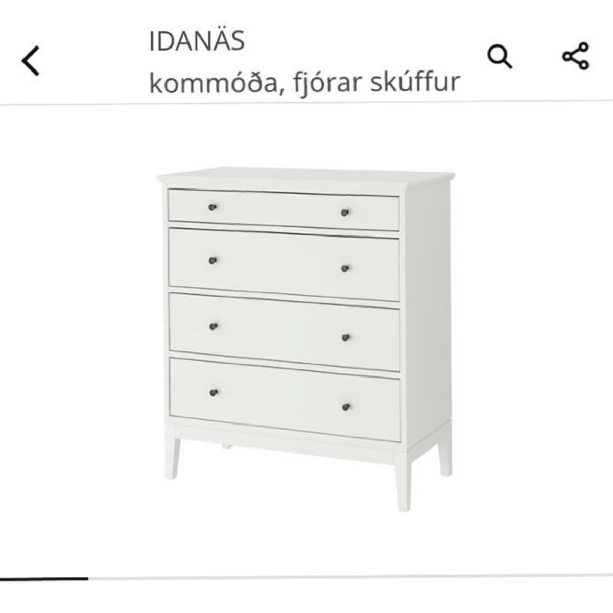 IKEA IDANÄS kommóða