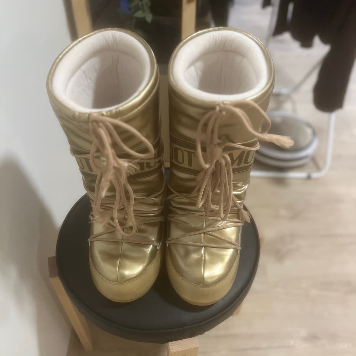 Original há gyllt Moon Boot vetrarstígvél