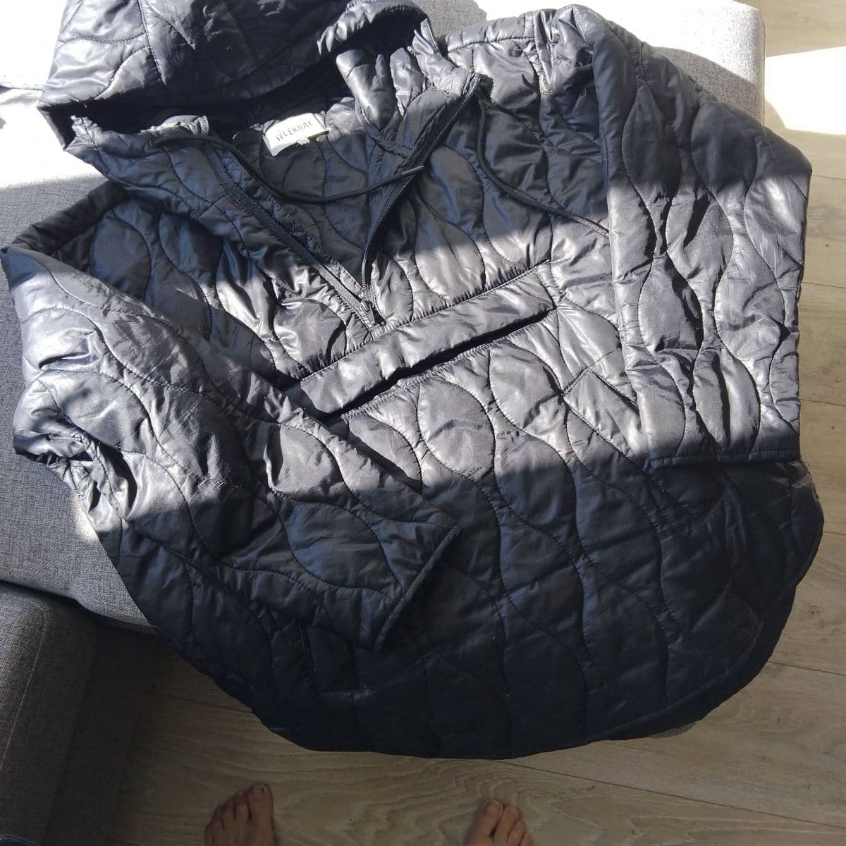Vatteruð anorak peysa