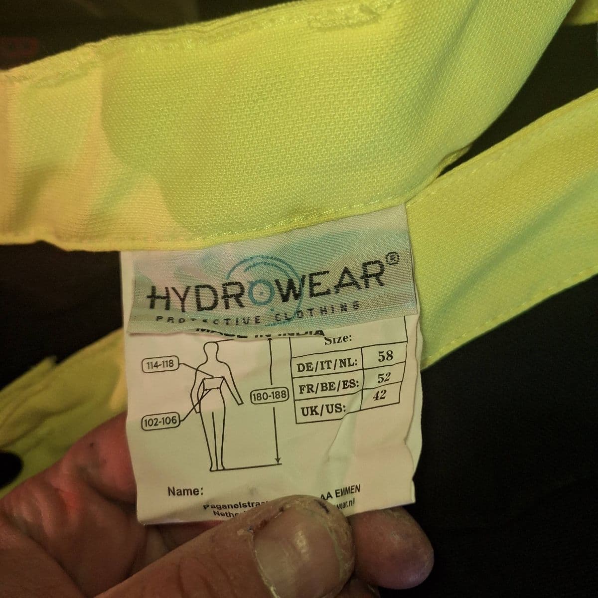 Hydrowear vinnubuxur