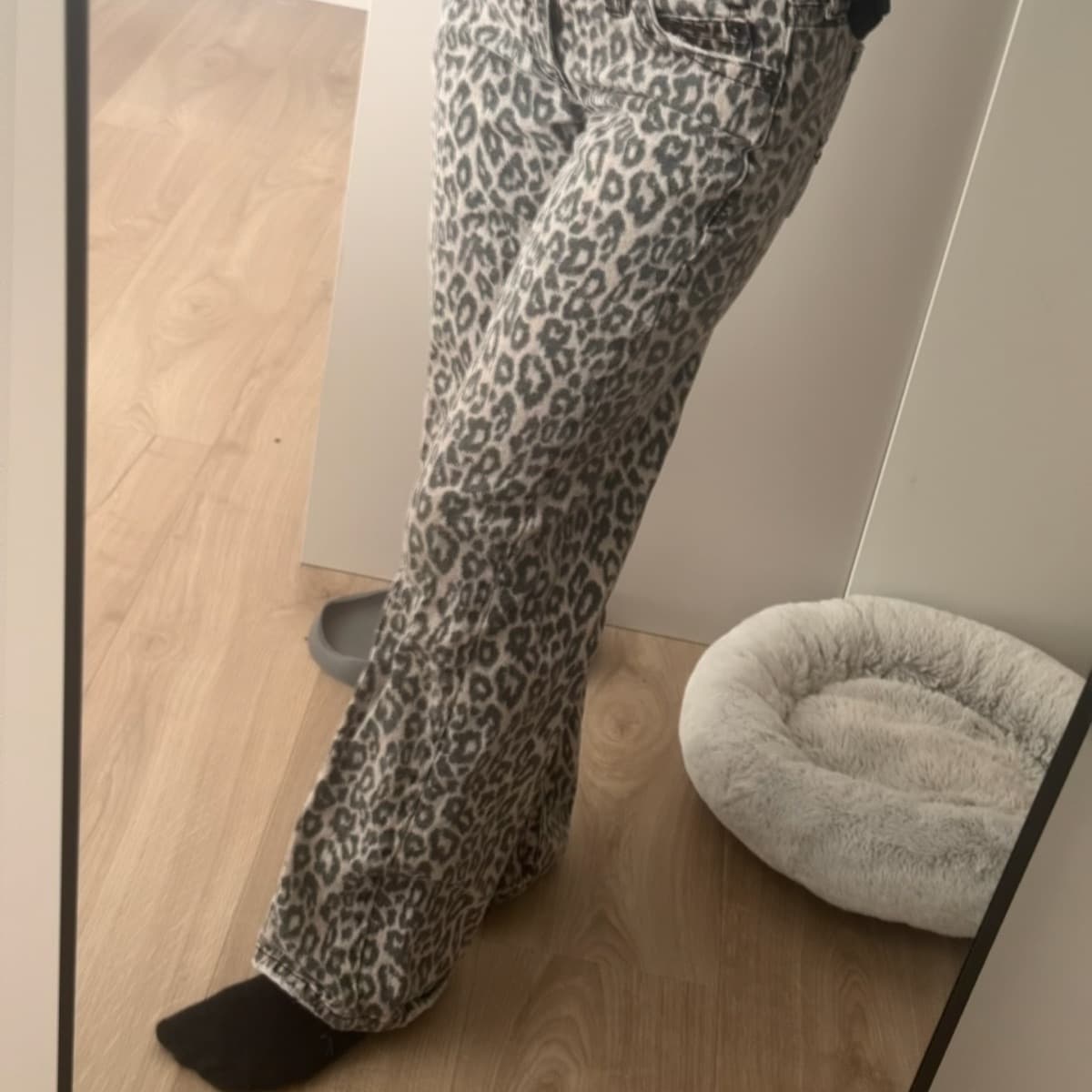 Leópardmynstraðar buxur