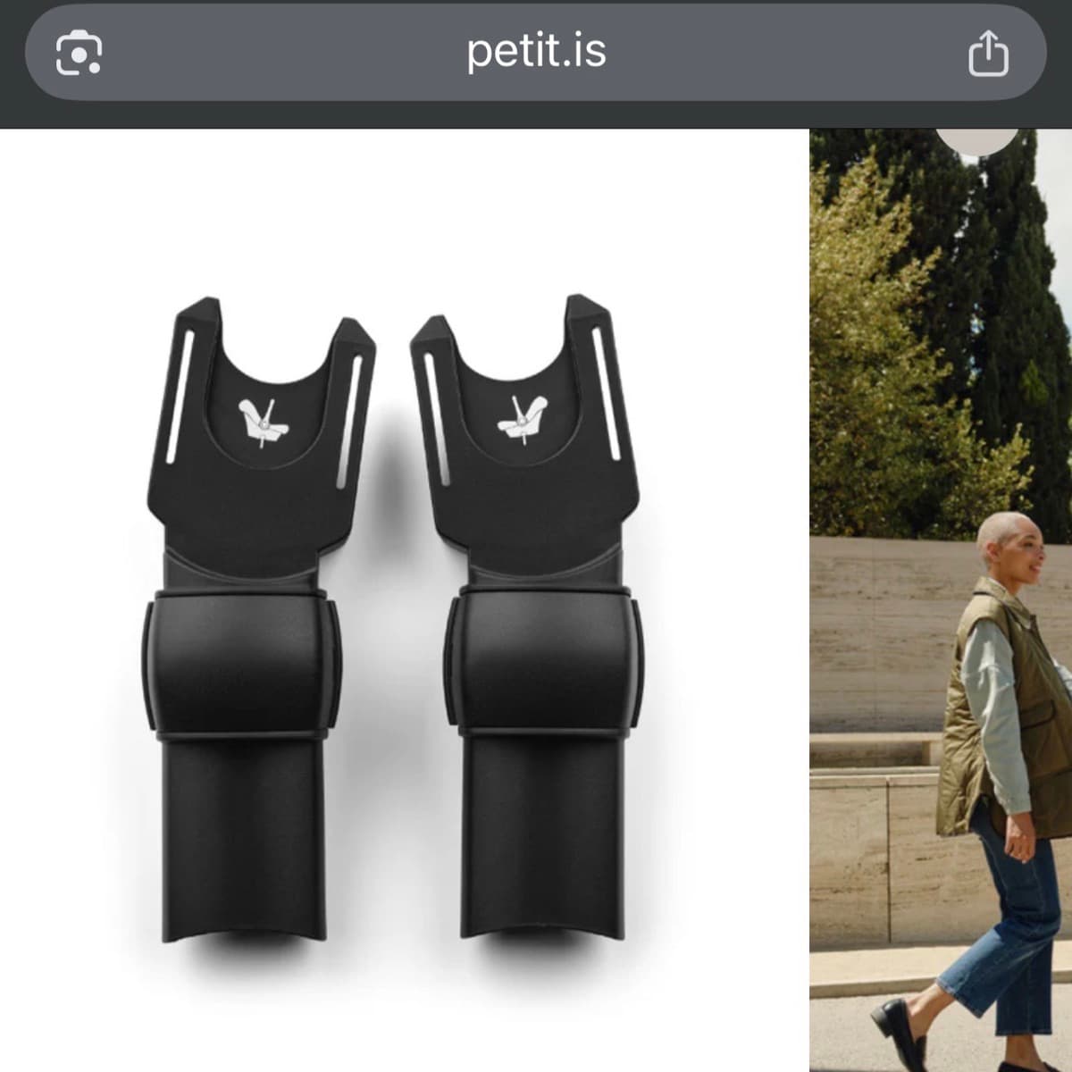 Bugaboo bílstólamillistykki