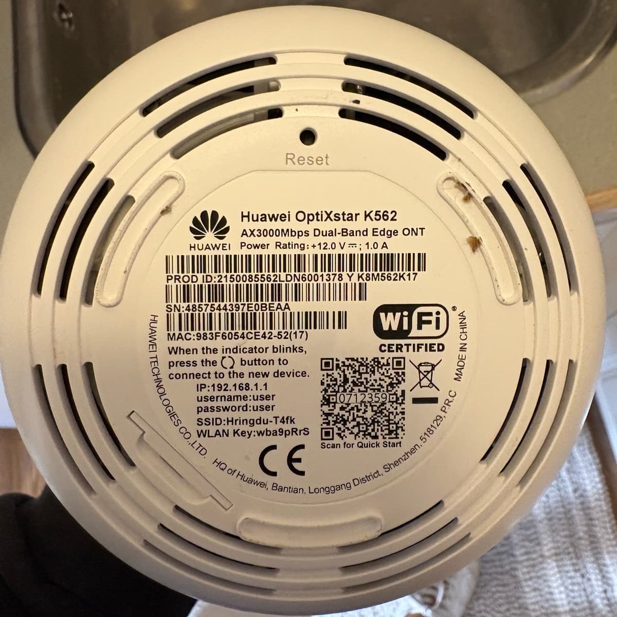Huawei OptiXstar K562 WiFi-beini