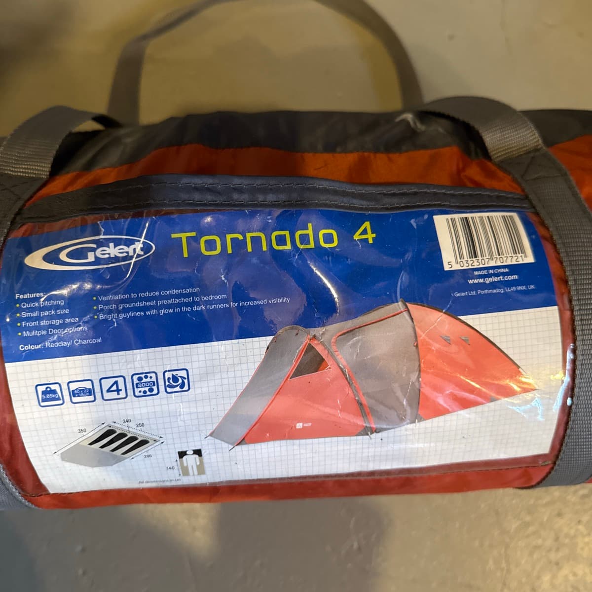 Gelert Tornado 4 manna tjald