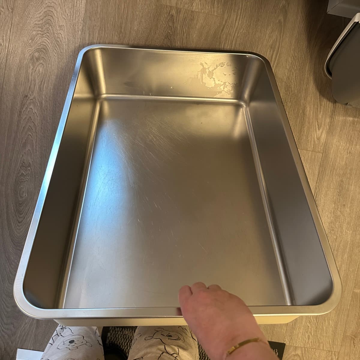 Kattasandskassi úr ryðfríu stáli