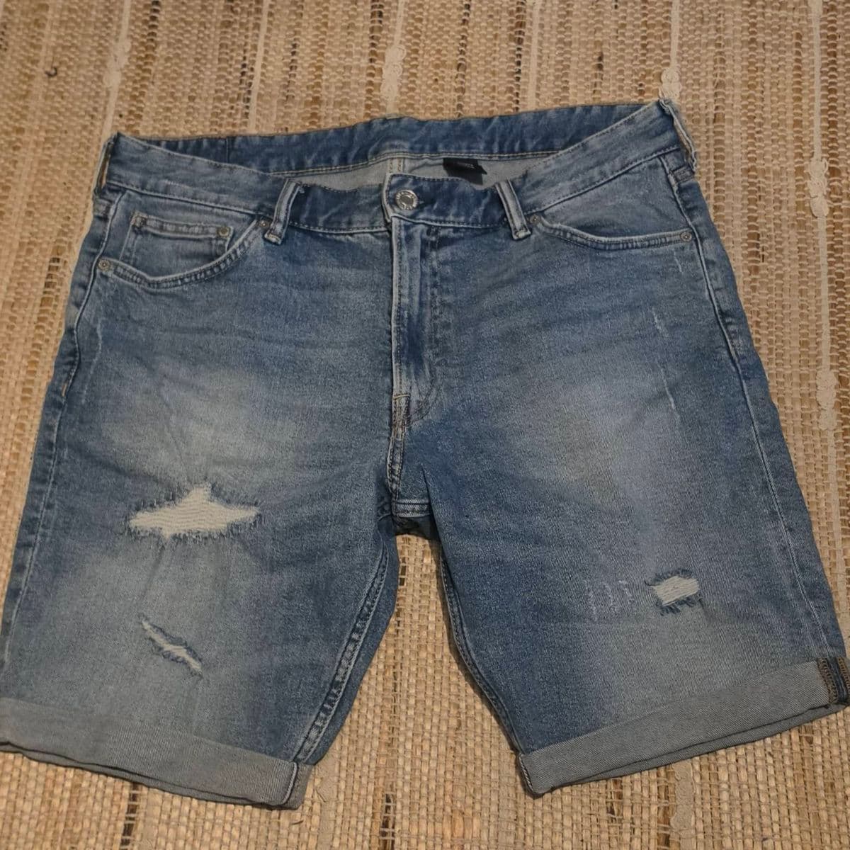 Denim stuttbuxur