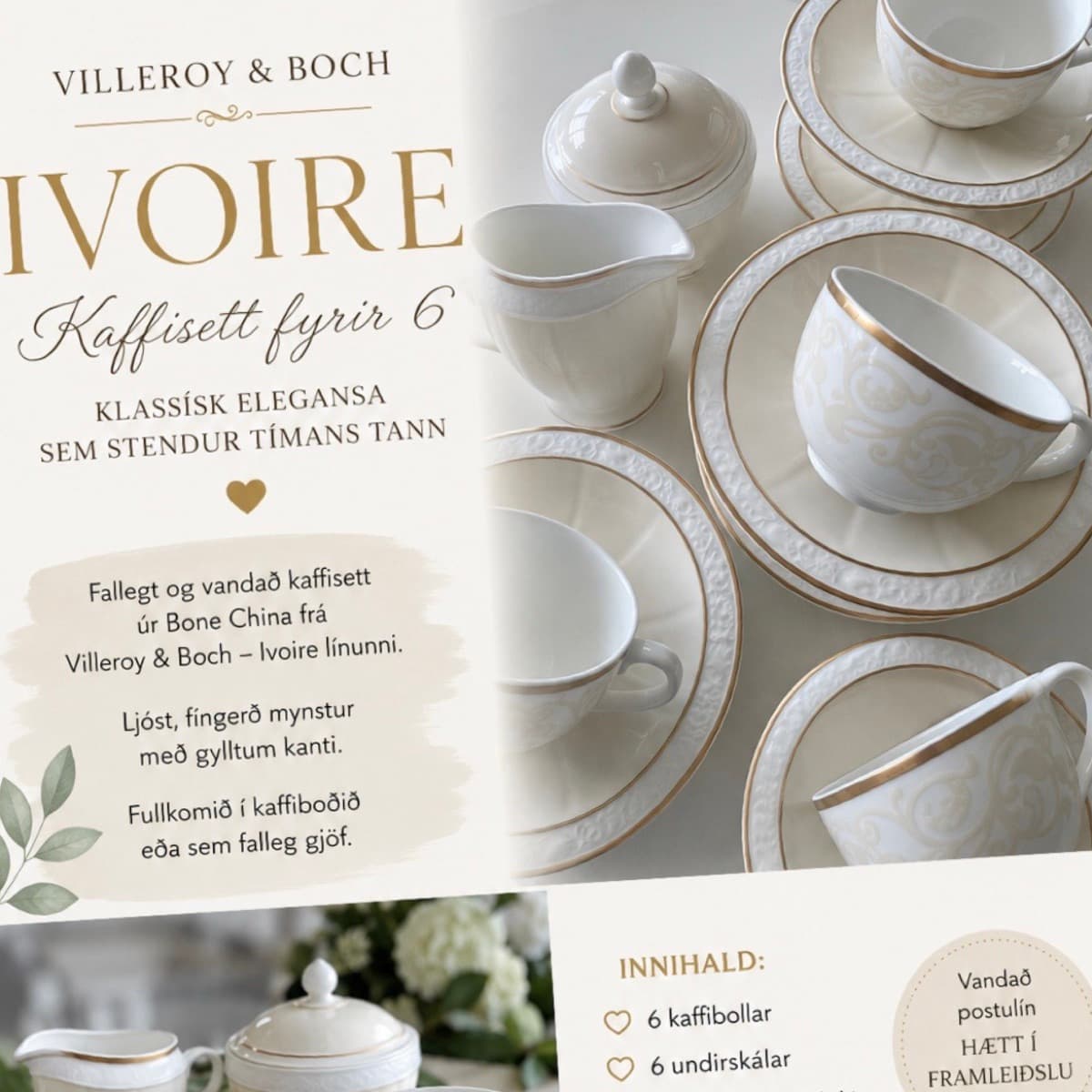Villeroy & Boch Ivoire kaffisett