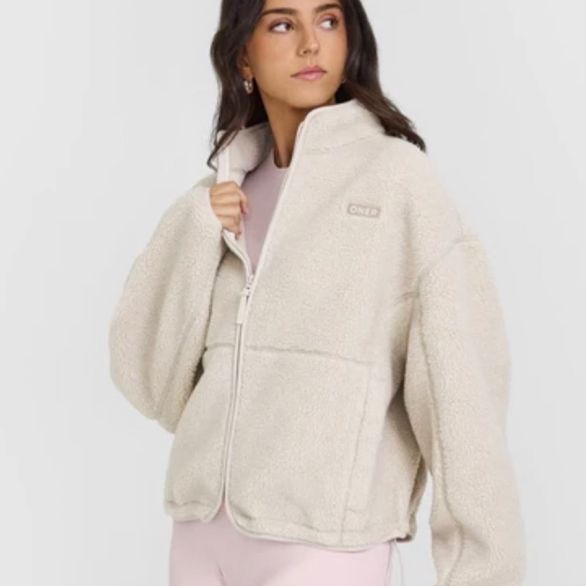 Oner active Zip Through Fleece Jacket - Sand