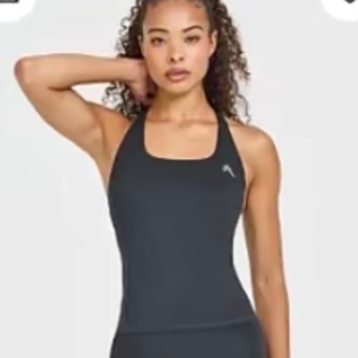 Oner active Timeless Square Neck Vest - Coal