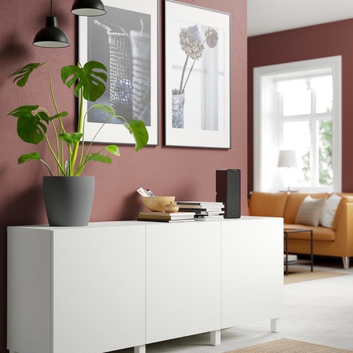 Hvítur ikea besta skenkur