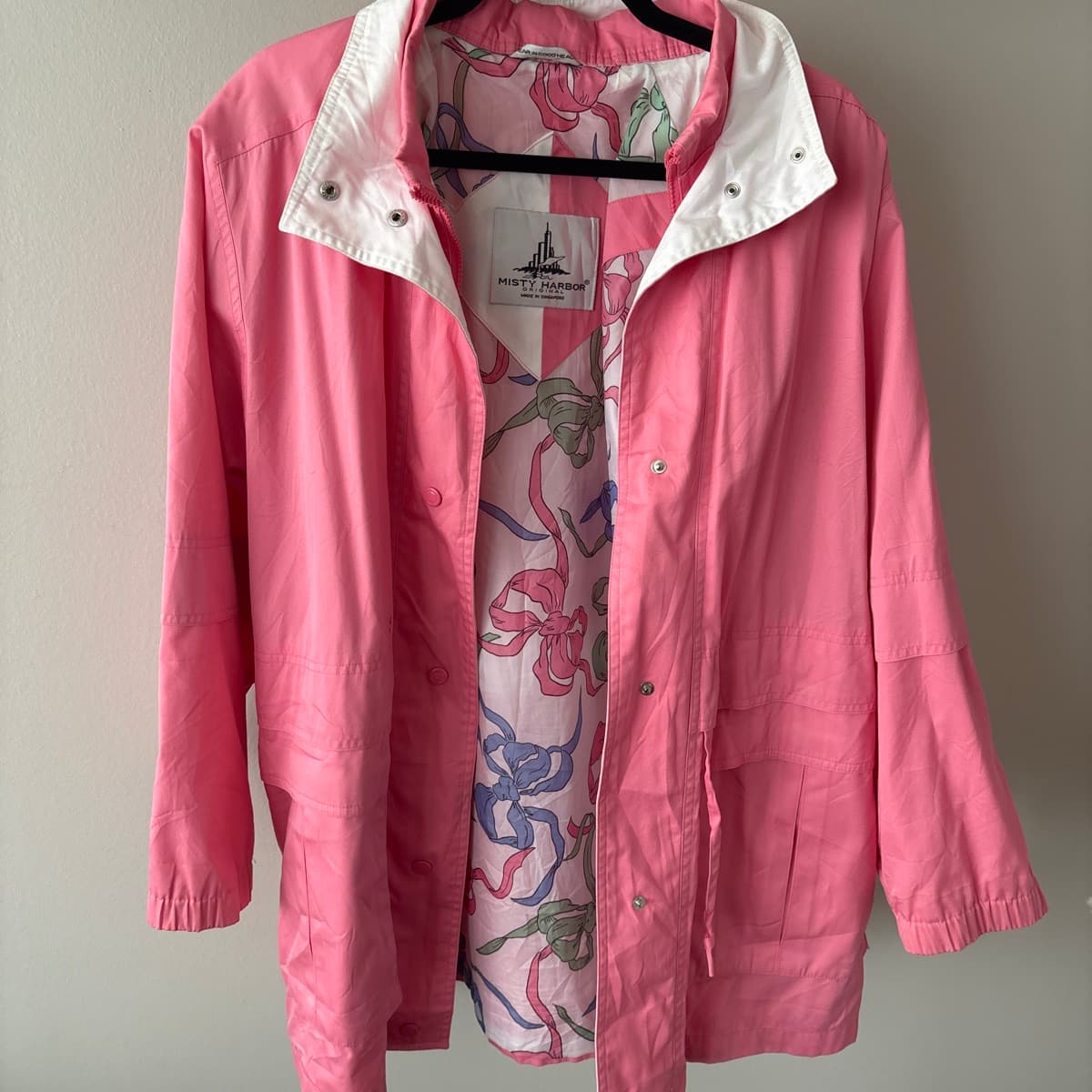 Retro bleikur jakki