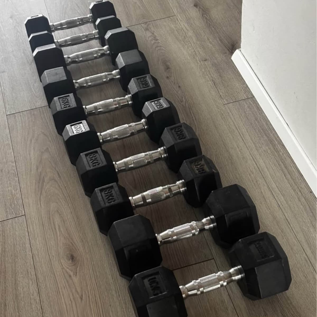 Handlóðasett, 4-10kg x2