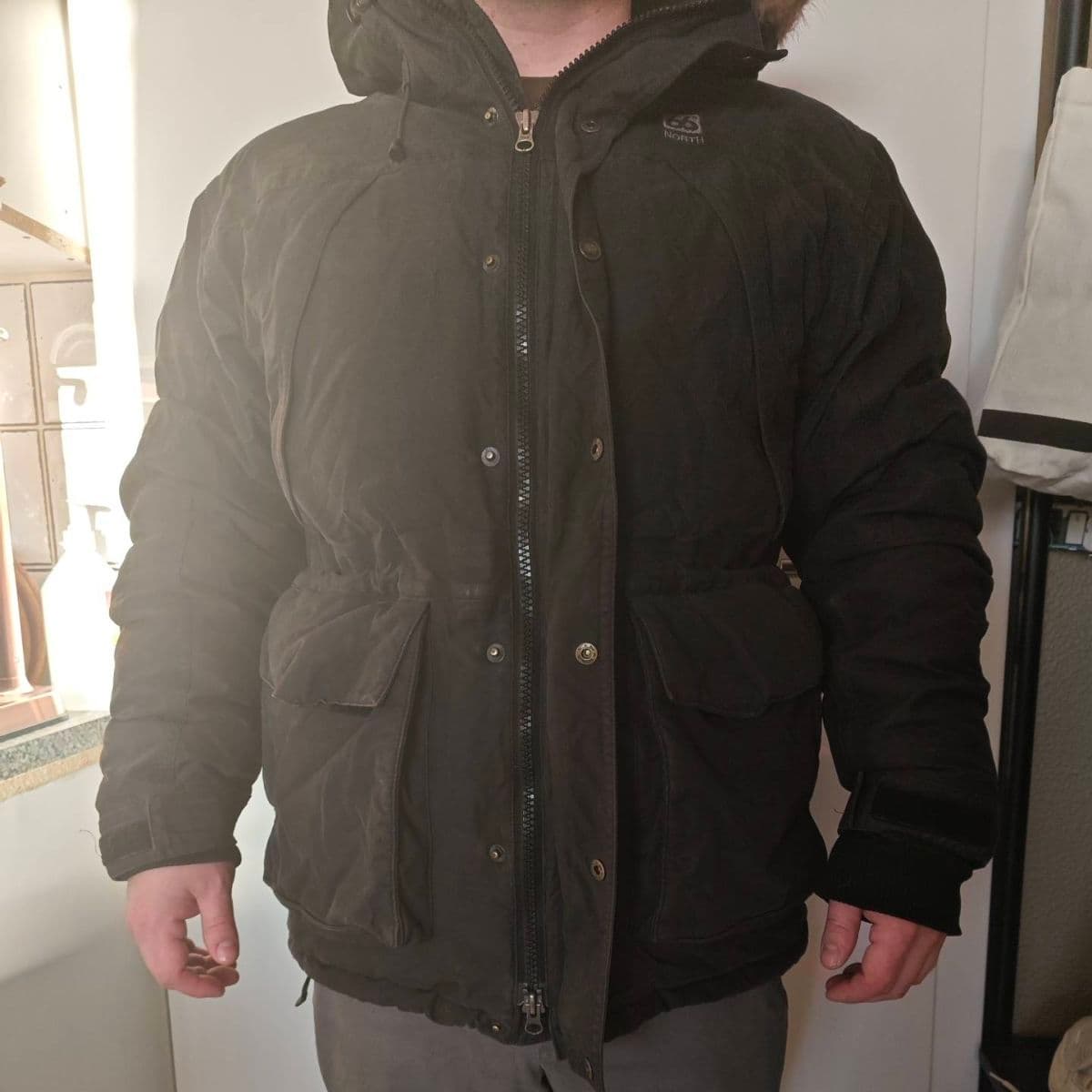 66° norður dúnúlpa með hettu