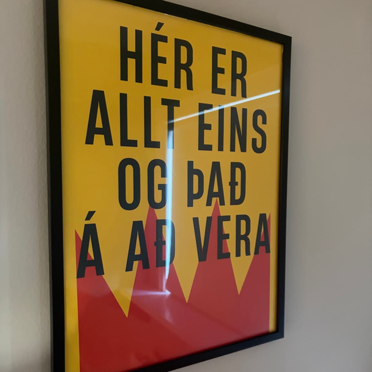 Hér er allt eins og það á að vera