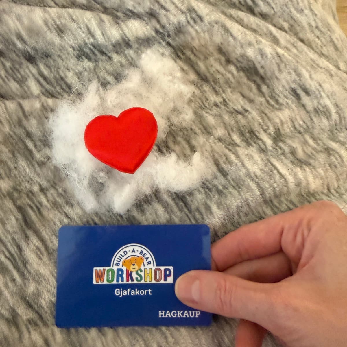 Build-A-Bear gjafakort og hjarta