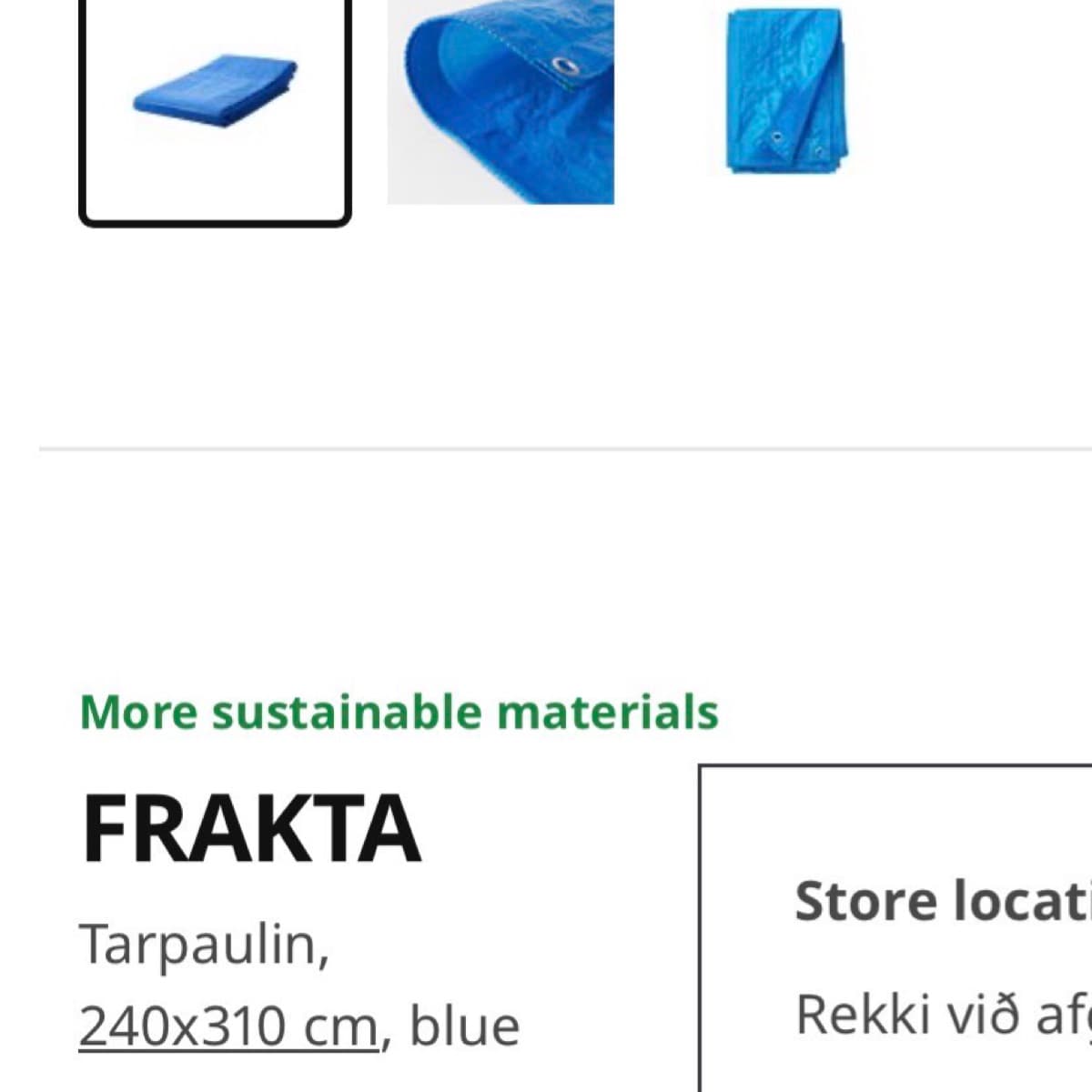 IKEA FRAKTA presenning