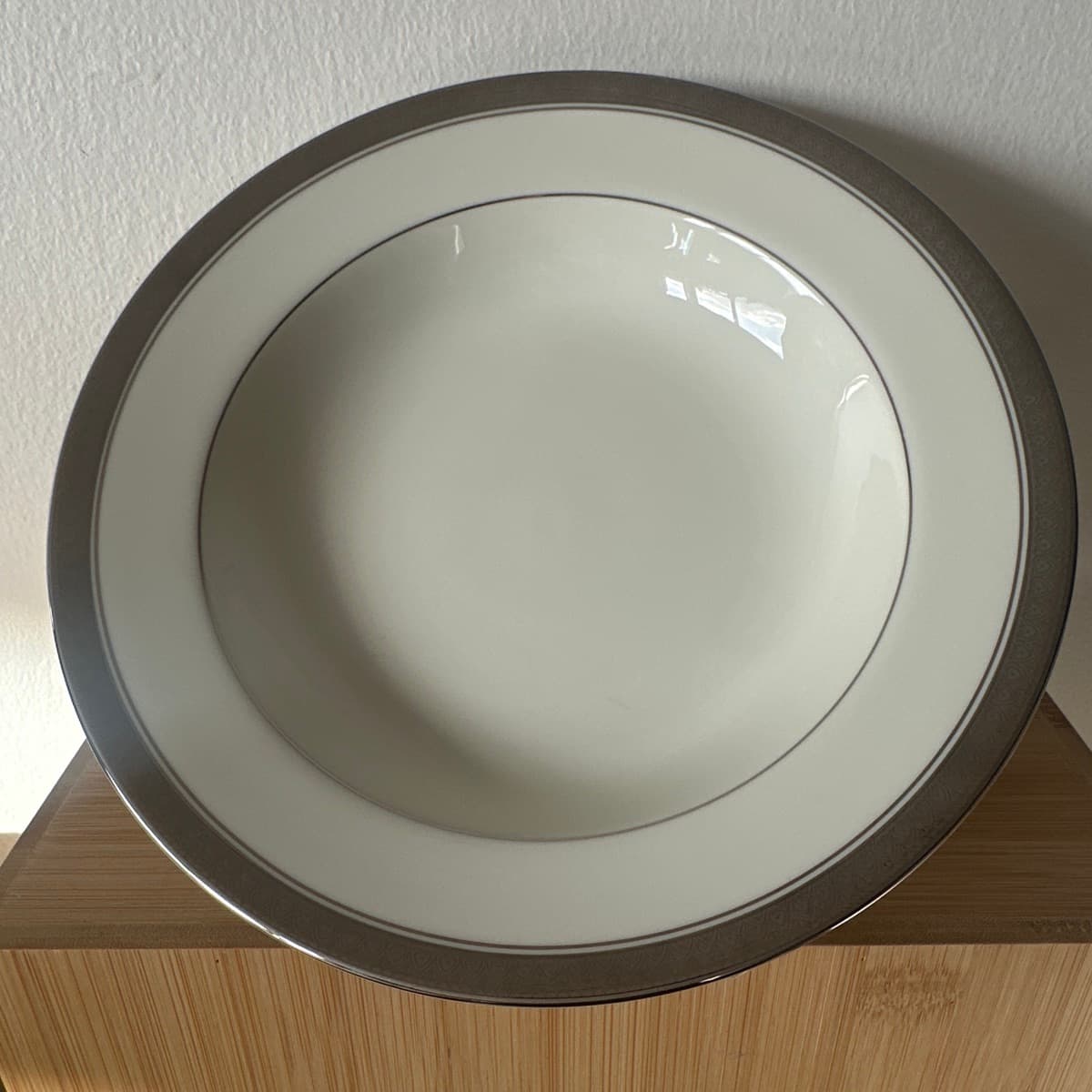7stk. MIKASA PALATIAL PLATINUM Súpu diskur