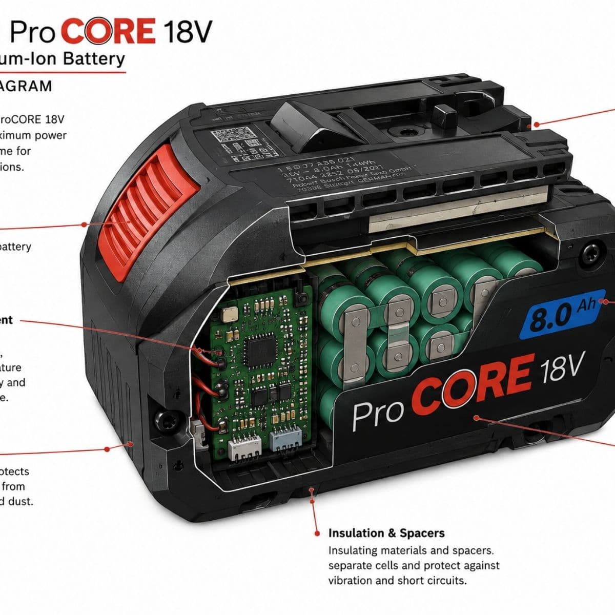 • 1× Bosch ProCORE 18V 8.0Ah