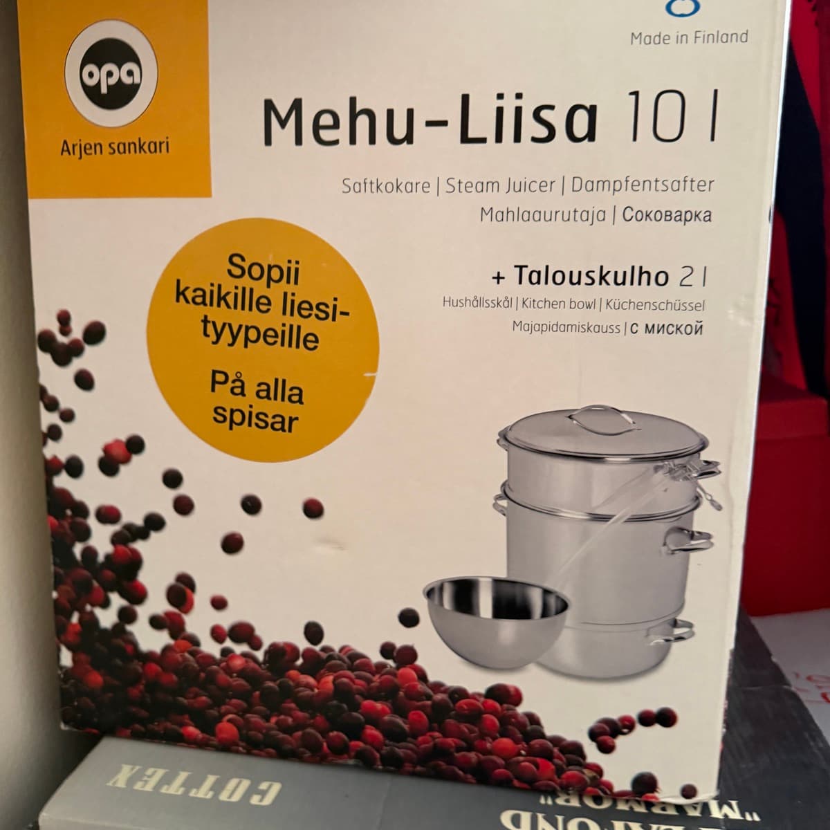 Opa Mehu-Liisa 10 l gufusuðupottur