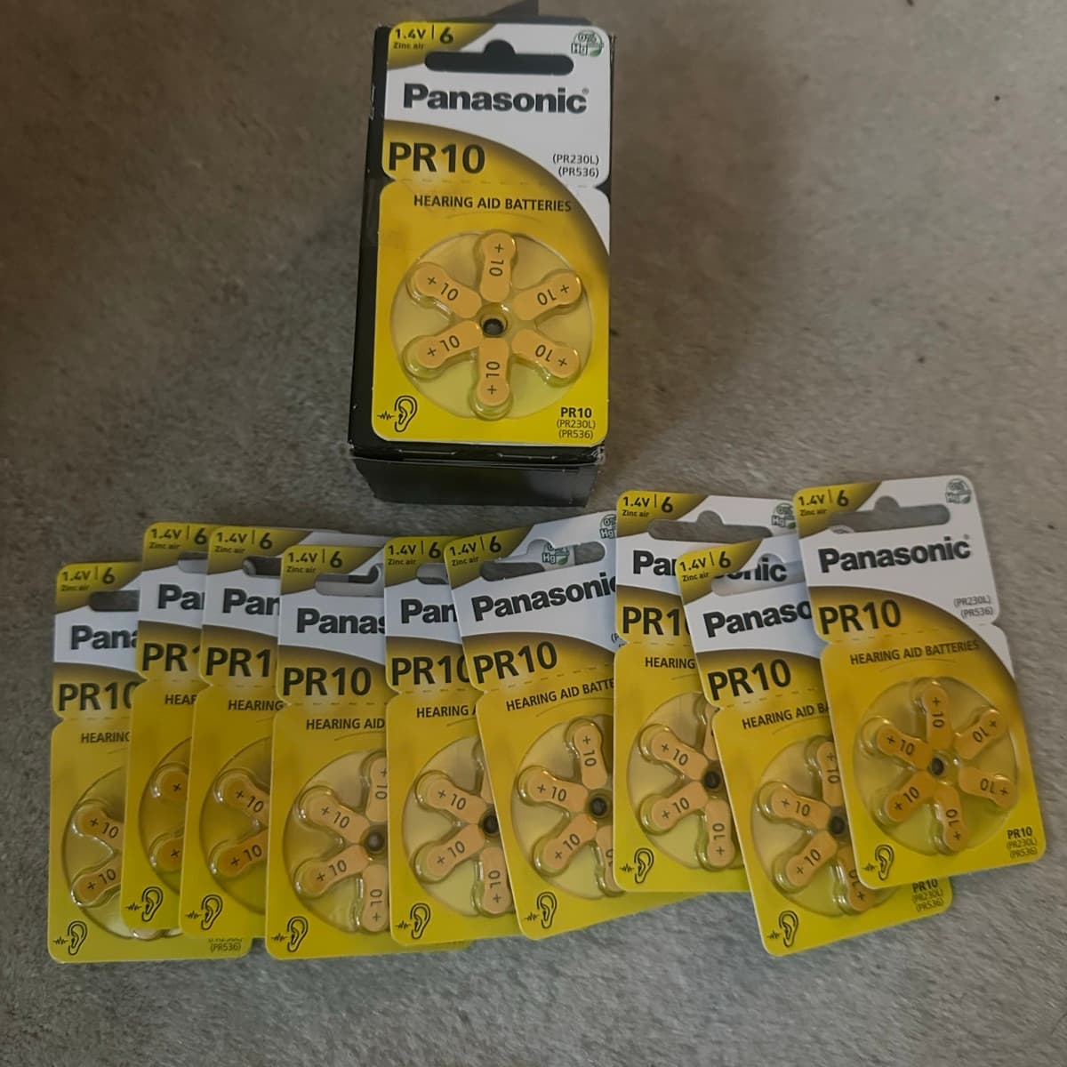 Panasonic PR10 heyrnartækjarafhlöður