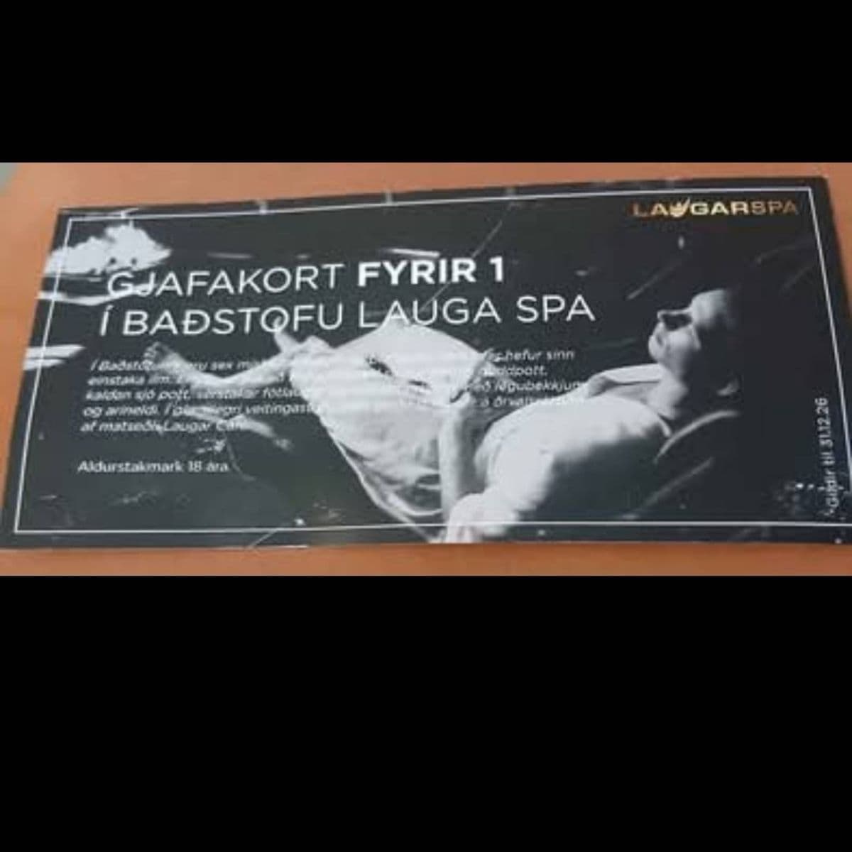 Gjafakort í Laugar Spa