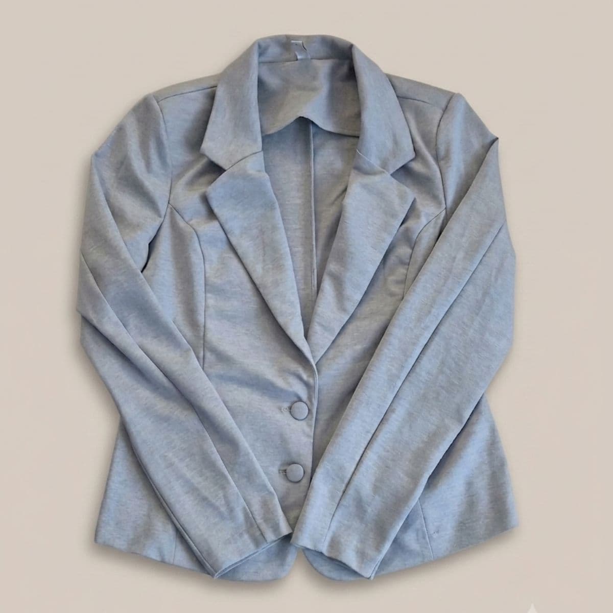 Women's Light Grey Fitted Blazer