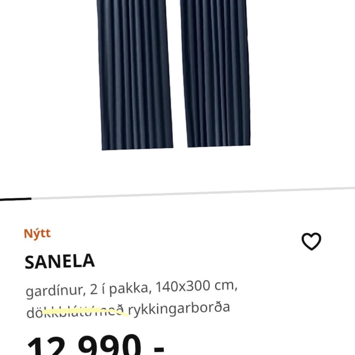 SANELA gardínur