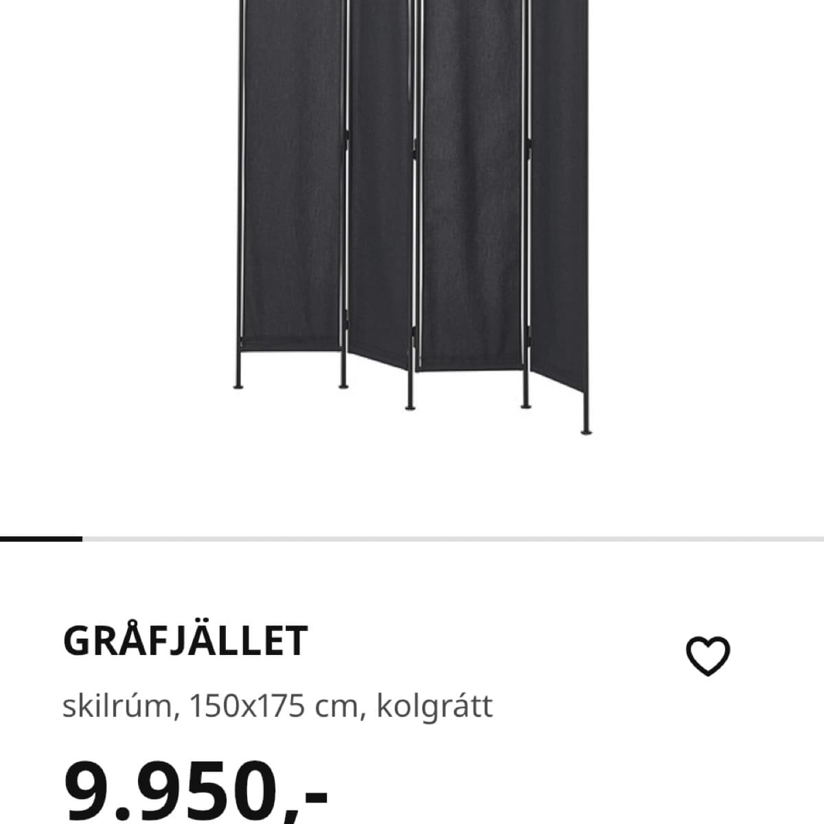 GRÅFJÄLLET skilrúm