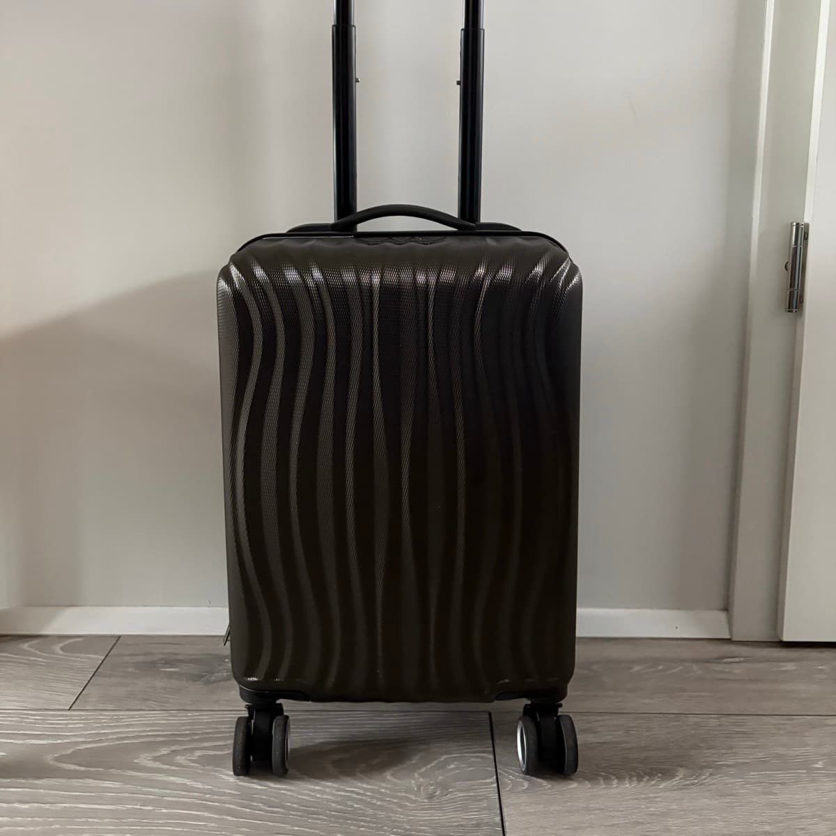Tvær harðskelja ferðatöskur