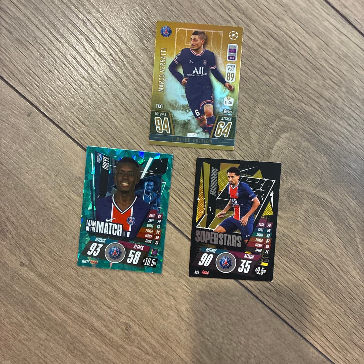 PSG fótboltakort