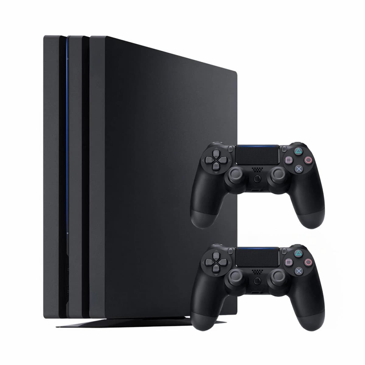 PlayStation 4 Pro með tveimur fjarstýringum