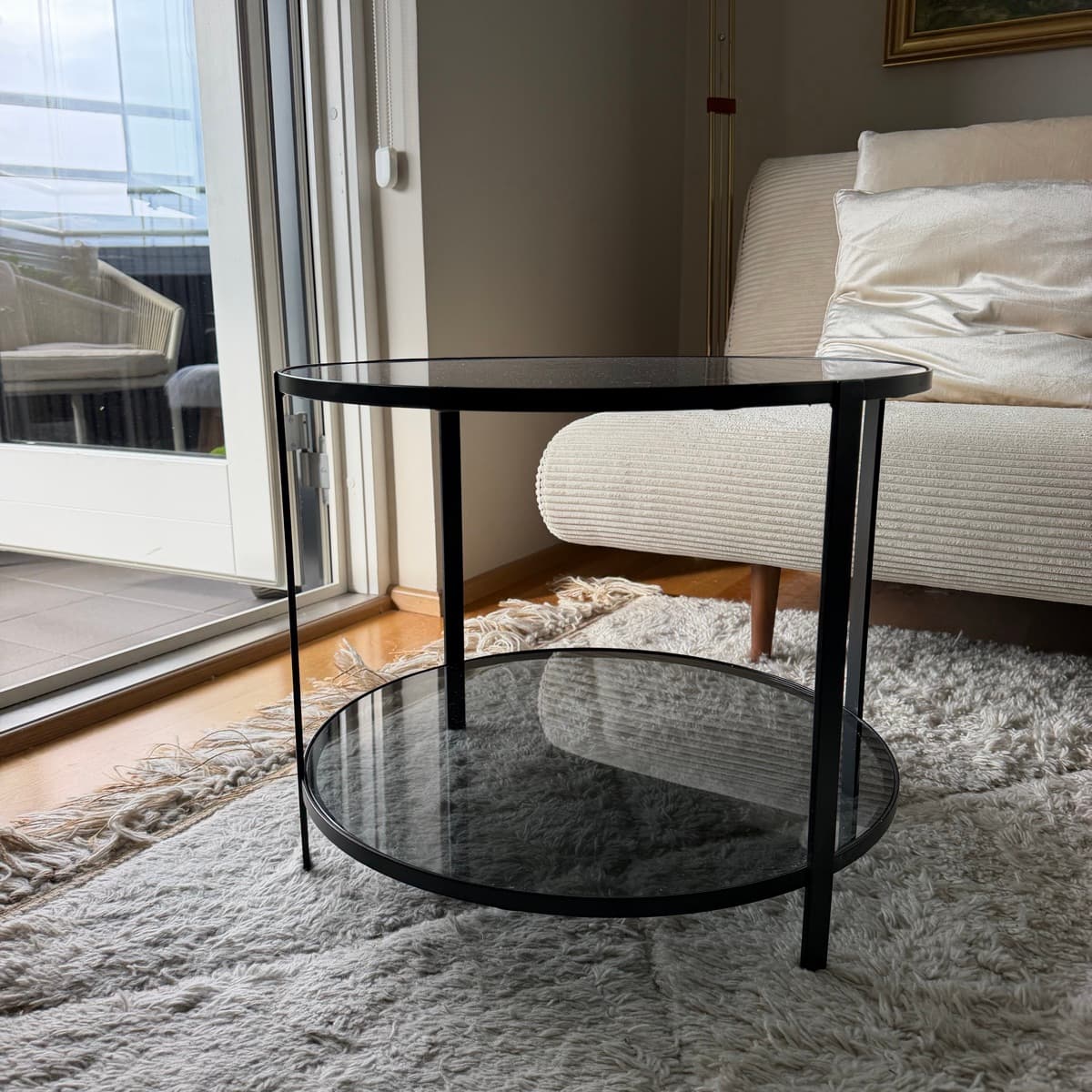 Tvö falleg sófaborð úr gleri