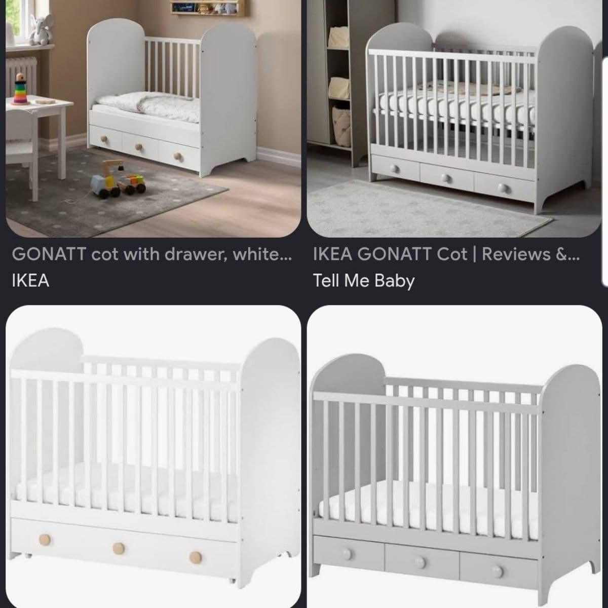 IKEA GONATT barnarúm og Barnadýna Deluxe