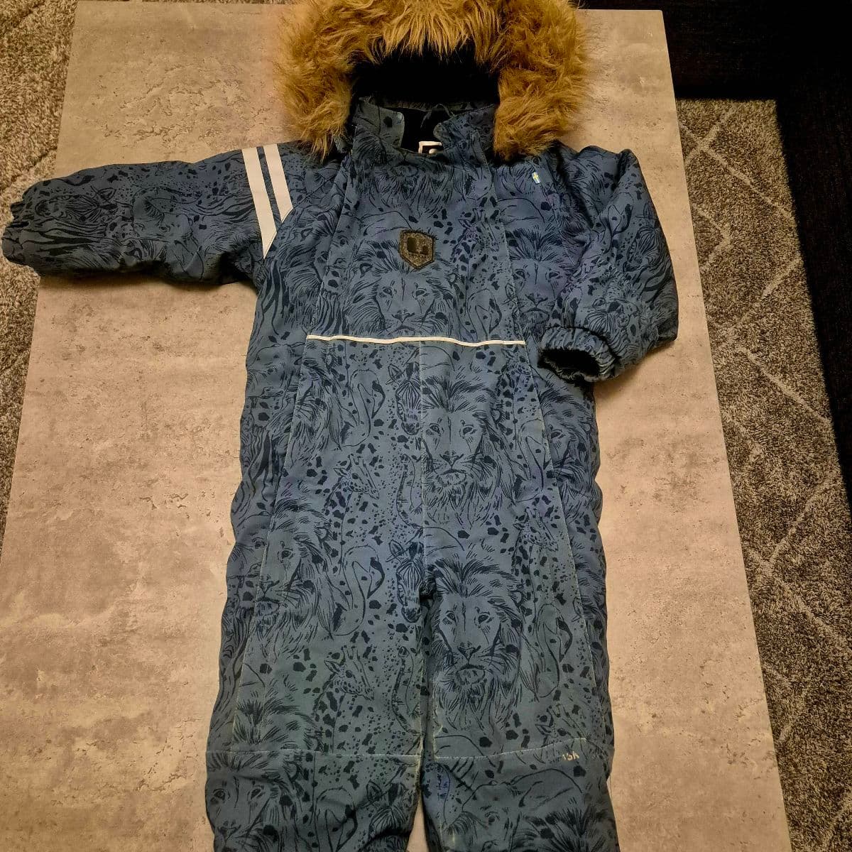 Útigalli með ljónamynstri