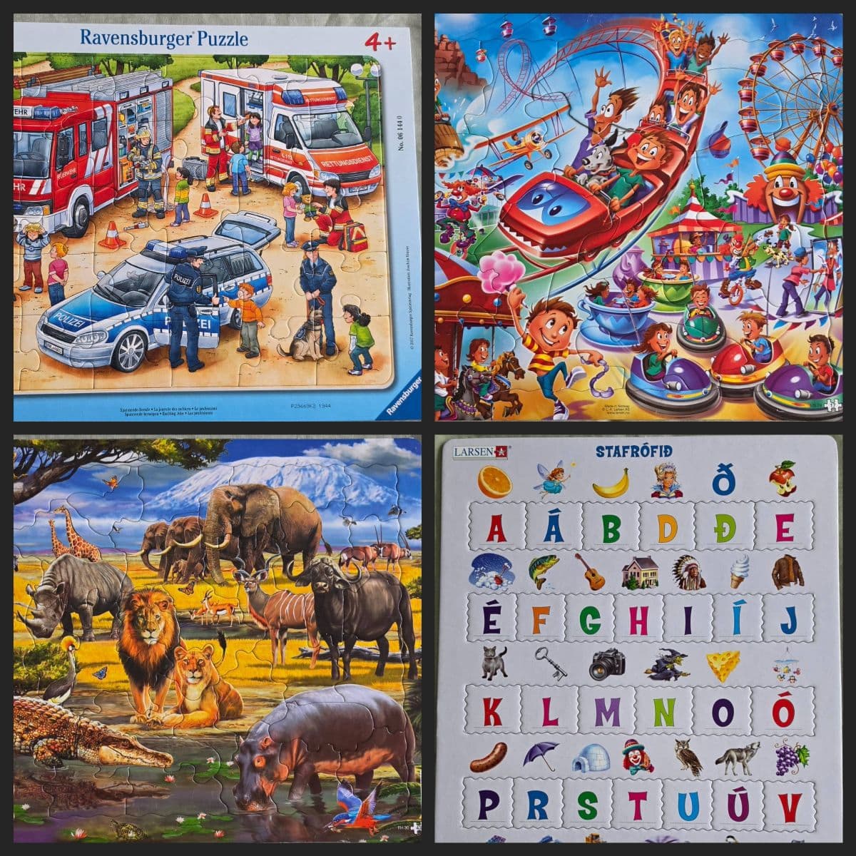 Barnapúsl frá Ravensburger og Larsen