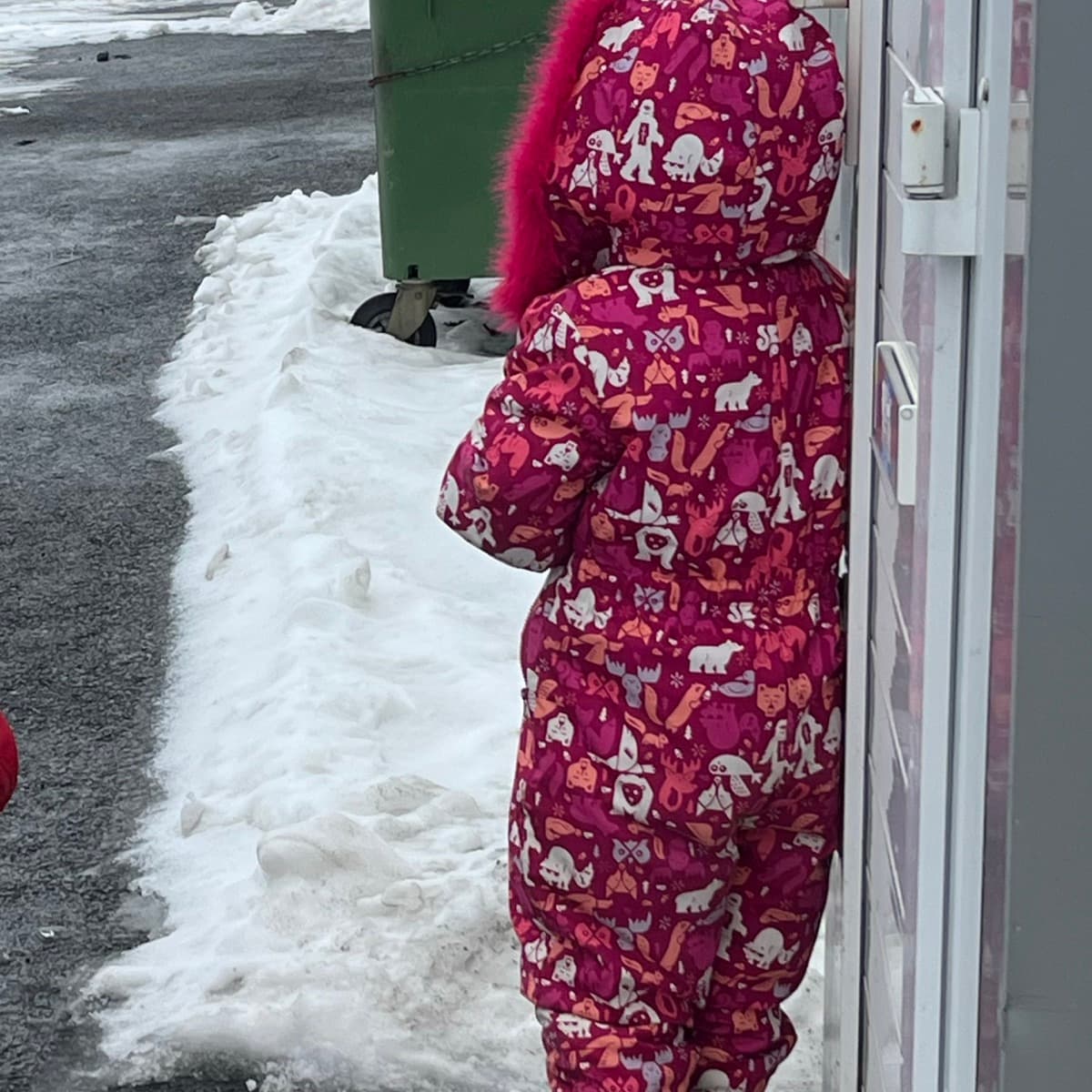 Mynstraður snjógalli