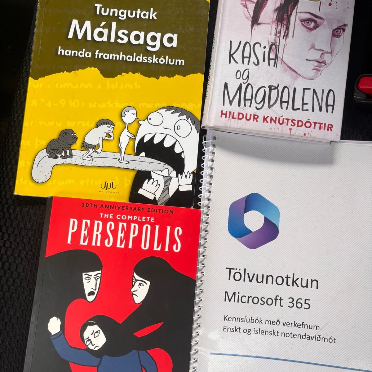 Skólabækur og skáldsögur
