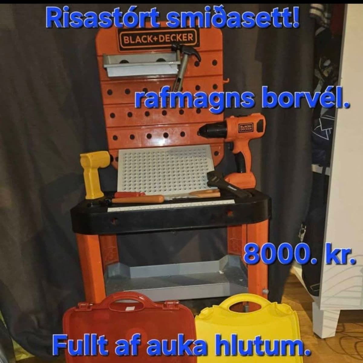 Black+Decker smíðasett og vinnubekkur