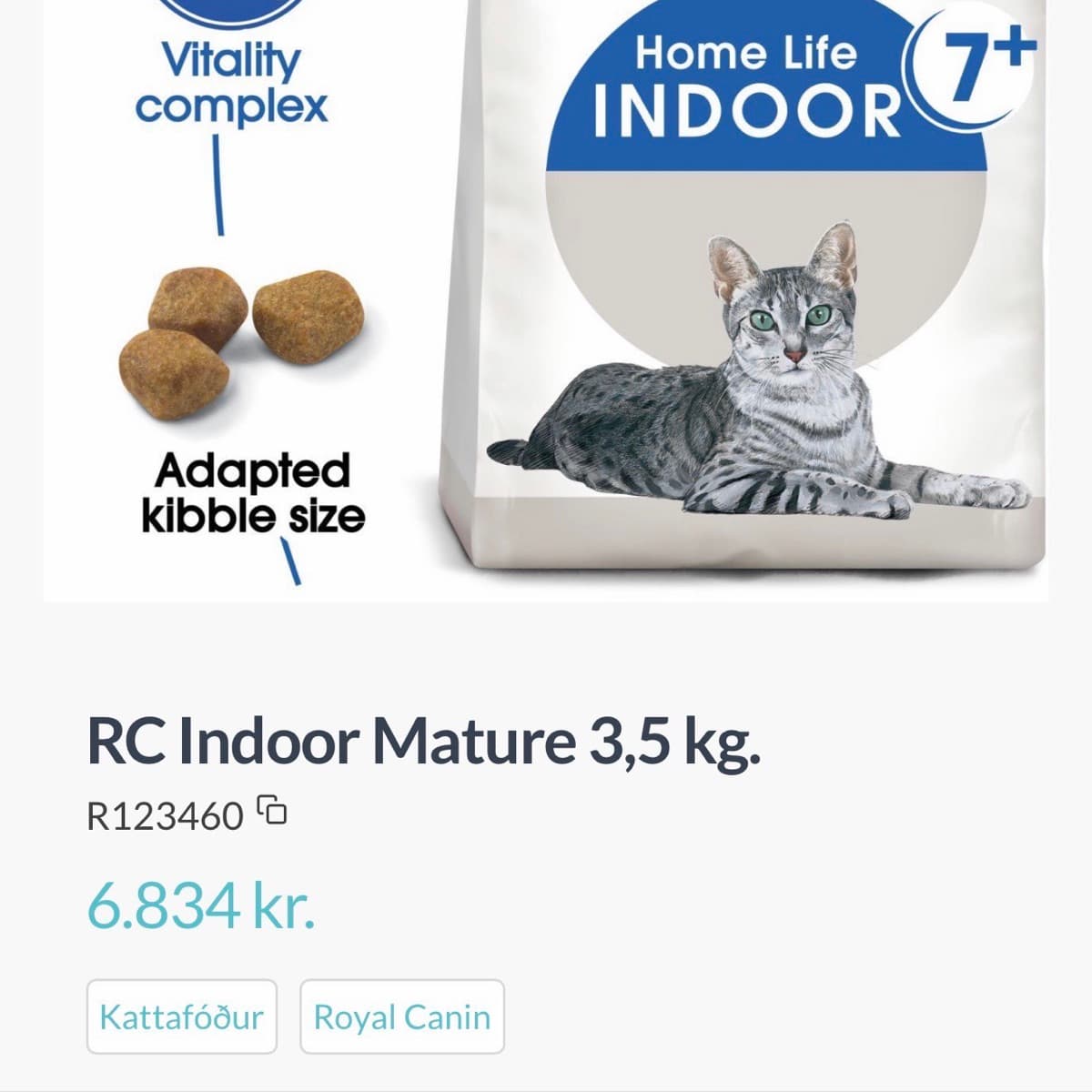 Óopnað! Royal Canin Indoor 7+, 3,5 kg