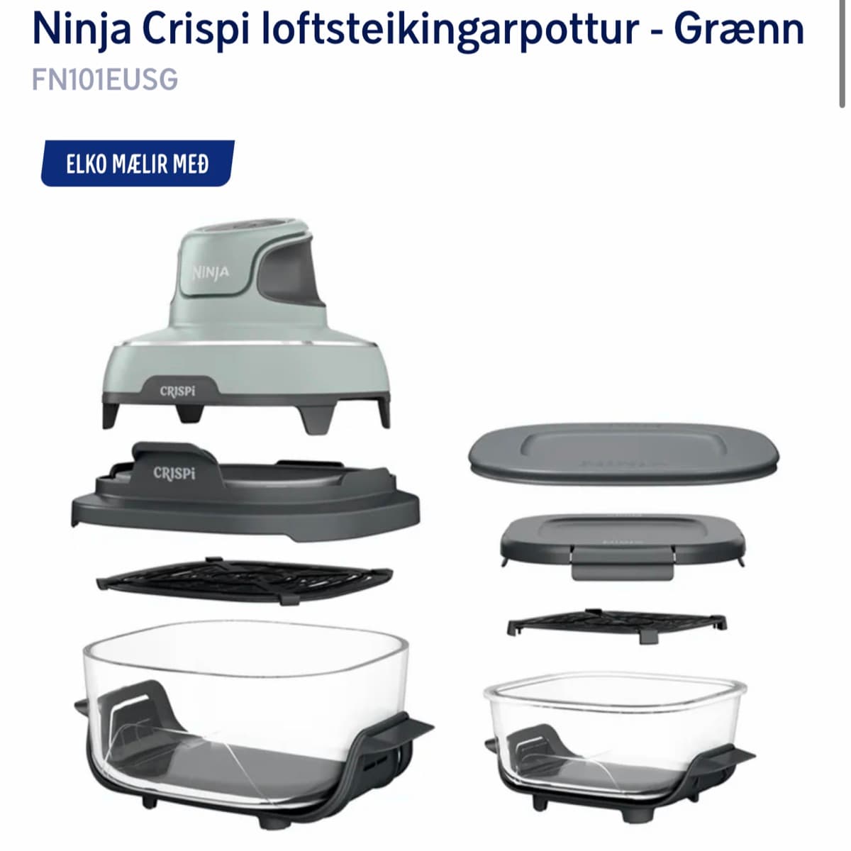 Ninja Crispi loftsteikingarpottur