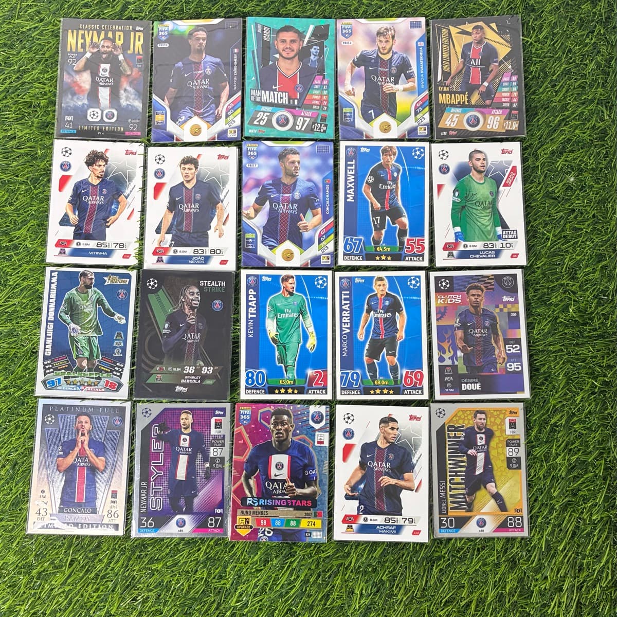 Topps PSG fótboltaspil