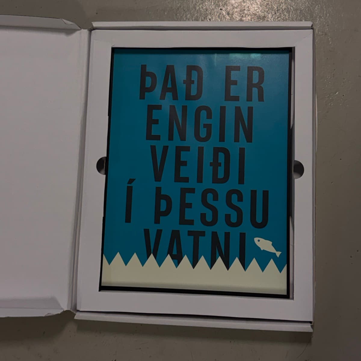 Prins Pólo - Það er engin veiði í þessu vatni listprent í ramma (Havari)