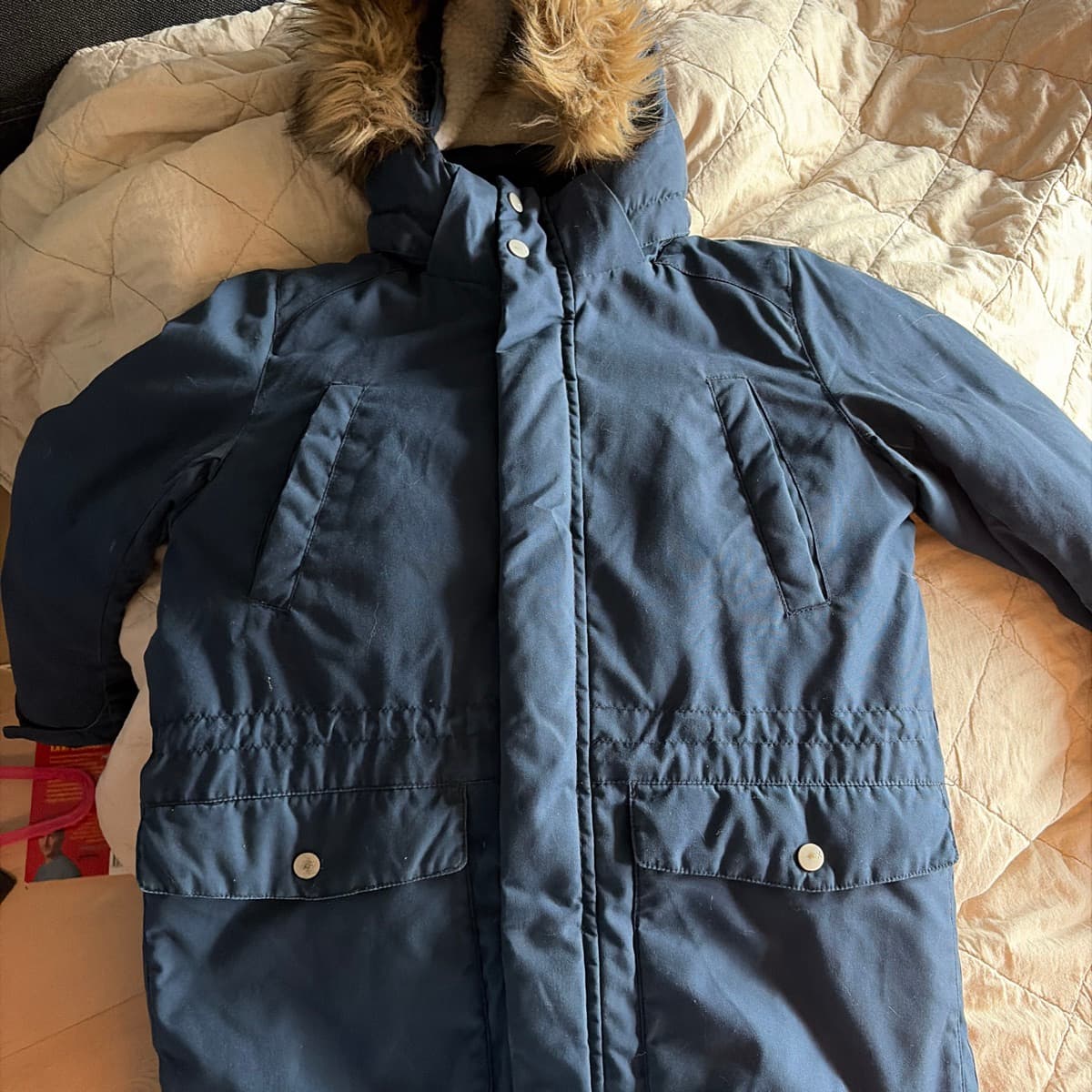 Hlýr parka jakki