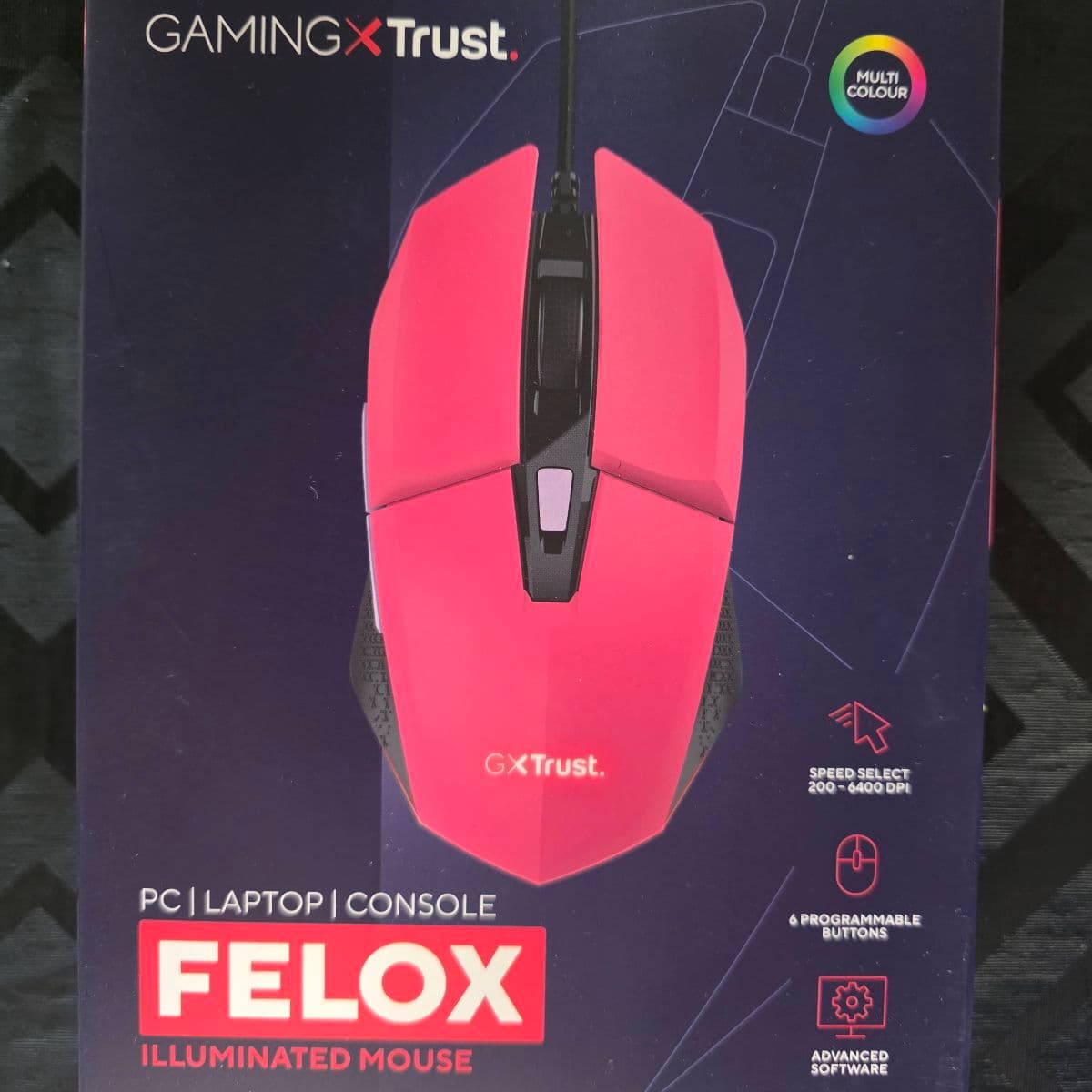 Trust Gaming GXT Felox bleik gaming mús 🎮🩷