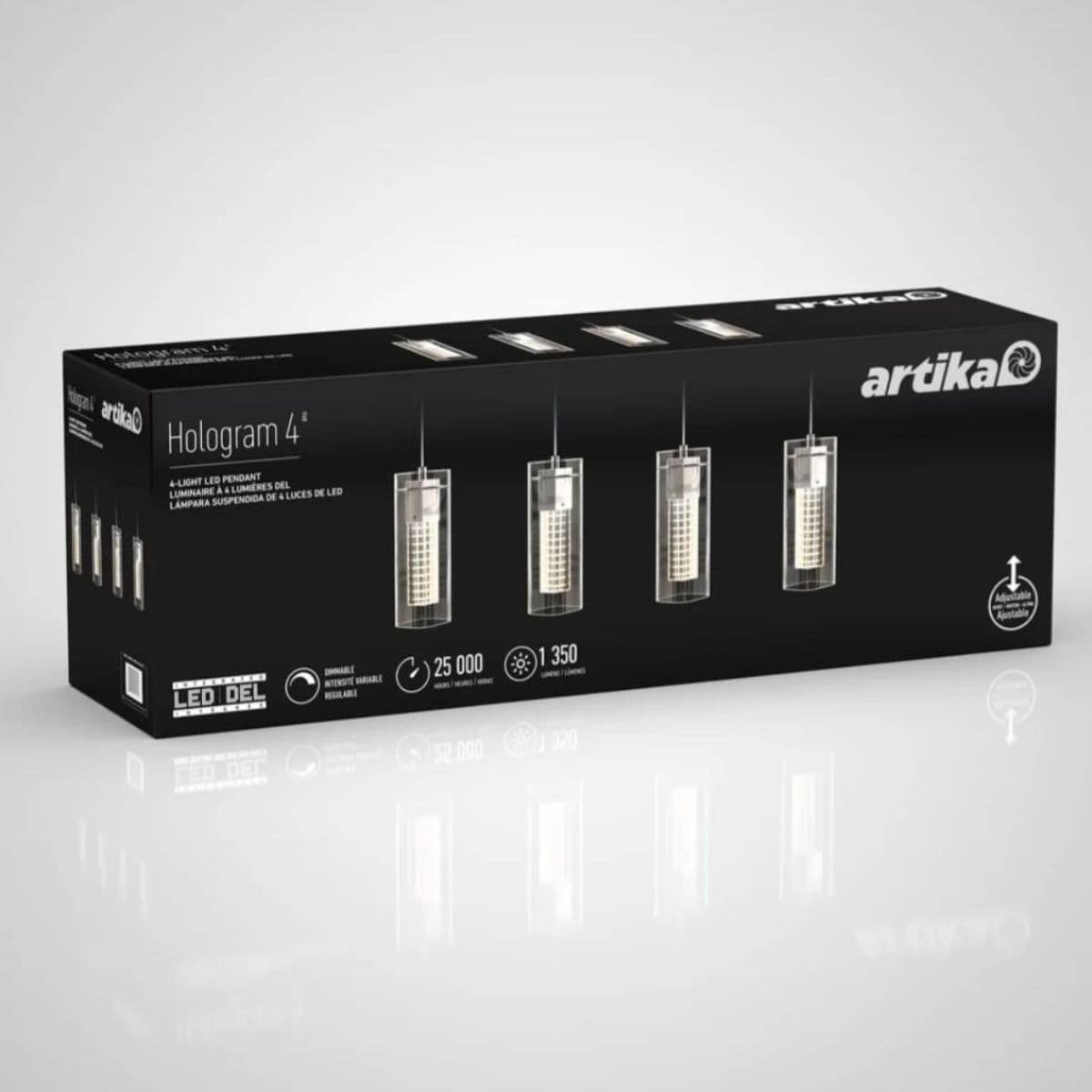 ✨ Artika Hologram 4-Light LED hengiljós til sölu ✨