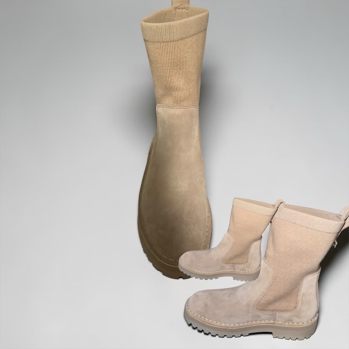 Clarks originals Rúskinnsstígvél með grófum sóla